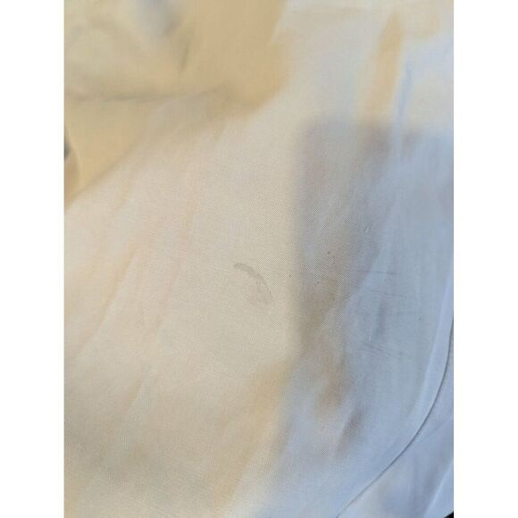 St. John Women's Beige Utility Style Button Down Shirt Dress Sz 4 Cotton / Cupro - Picture 14 of 15